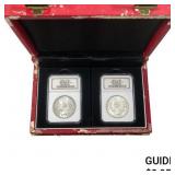 [2 Coins]1890-1889 Morgan Silver Dollar REDFIELD M