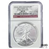 2011 Silver Eagle NGC MS70