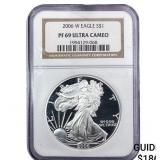 2006-W Silver Eagle NGC PF69 Ultra Cameo