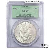 1888 Morgan Silver Dollar PCGS MS64