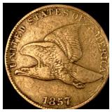 1857 Flying Eagle Cent NEARLY UNCIRCULATED