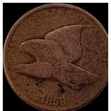 1858 Copper-Nickel Flying Eagle Cent LIGHTLY CIRCU