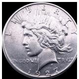 1927 Silver Peace Dollar CLOSELY UNCIRCULATED