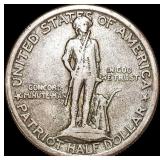 1925 Silver Lexington-Concord Half Dollar  NICELY
