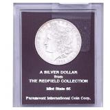 1884-O Morgan Silver Dollar Redfield MS65