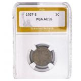 1927-S Buffalo Nickel PGA AU58