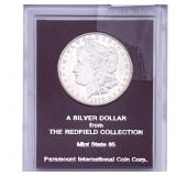 1878-CC Morgan Silver Dollar Redfield MS65