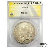 1926 Silver Peace Dollar ANACS AU58