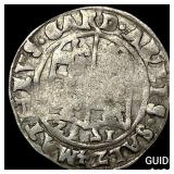 1300-1450 Salzburg Silver Groshen CLOSELY UNCIRCUL