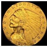 1914-D Indian Head Gold Quarter Eagle $2.50  HIGH