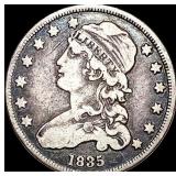 1835 Capped Bust Silver Quarter LIGHTLY  CIRCULAT