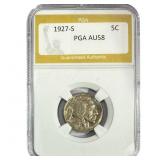 1927-S Jefferson Nickel PGA AU58