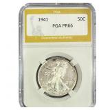 1941 Walking Liberty Half Dollar PGA PR66
