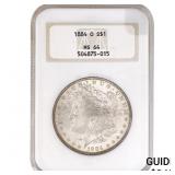 1884-O Morgan Silver Dollar NGC MS64