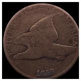1858 Copper-Nickel Flying Eagle Cent LIGHTLY CIRCU