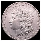 1904-S Silver Morgan Dollar CLOSELY UNCIRCULATED