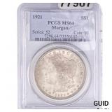 1921 Morgan Silver Dollar PCGS MS64