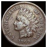1869 Indian Head Cent LIGHTLY CIRCULATED