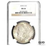 1878-S Morgan Silver Dollar NGC MS64