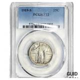 1919-S Standing Liberty Quarter PCGS F12