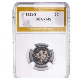 1921-S Buffalo Nickel PGA XF45