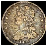 1834 Capped Bust Silver Quarter LIGHTLY  CIRCULAT