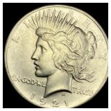 1921 Silver Peace Dollar CLOSELY UNCIRCULATED