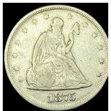 1875 Silver Twenty Cents LIGHTLY CIRCULATED