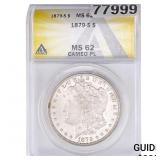 1879-S Morgan Silver Dollar ANACS MS62 CAMEO PL