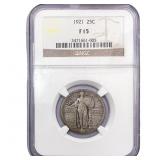 1921 Standing Liberty Quarter NGC F15