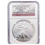 2011 Silver Eagle NGC MS69