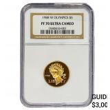 1988-W .2419oz Gold $5 Olympics NGC PF70 UC