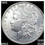 1893 Morgan Silver Dollar CHOICE BU