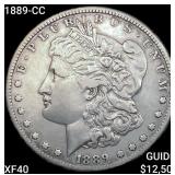 1889-CC Morgan Silver Dollar NEARLY UNCIRCULATED