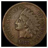 1875 Indian Head Cent NEARLY UNCIRCULATED