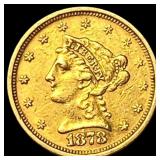 1878-S Gold $2.50 Liberty Head Quarter Eagle CHOIC