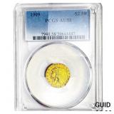 1909 $2.50 Gold Quarter Eagle PCGS AU58