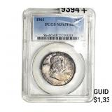 1961 Franklin Half Dollar PCGS MS65 FBL