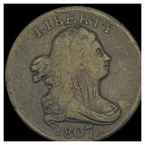 1807 Draped Bust Half Cent NICELY CIRCULATED