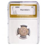1864 Indian Head Cent PGA MS65+