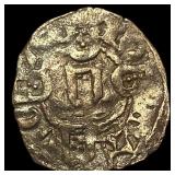 1248-1279 Portugal Alnfonso III Silver Dinero NEAR