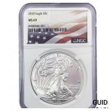 2020 Silver Eagle NGC MS69