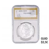 1878 7/8TF Morgan Silver Dollar PGA MS64