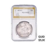 1876-S Silver Trade Dollar PGA MS63