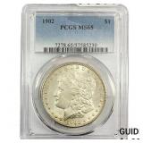 1902 Morgan Silver Dollar PCGS MS65