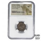 Roman Saloninus, AD 258-260 BI Dbl-Denarius NGC