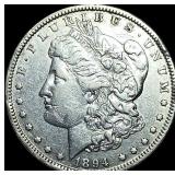 1894-O Silver Morgan Dollar NEARLY UNCIRCULATED