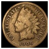 1908-S Indian Head Cent LIGHTLY CIRCULATED