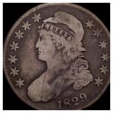 1829 Capped Bust Half Dollar NICELY CIRCULATED