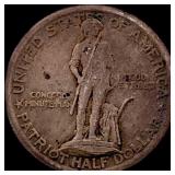1925 Silver Lexington-Concord Half Dollar NEARLY U